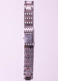 Blue-dial Fossil F2 Women's Watch Adjustable Stainless Steel Bracelet
