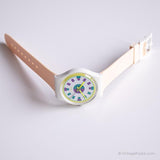 1989 Swatch GW113 Alpine montre | Blanc vintage Swatch État de la menthe