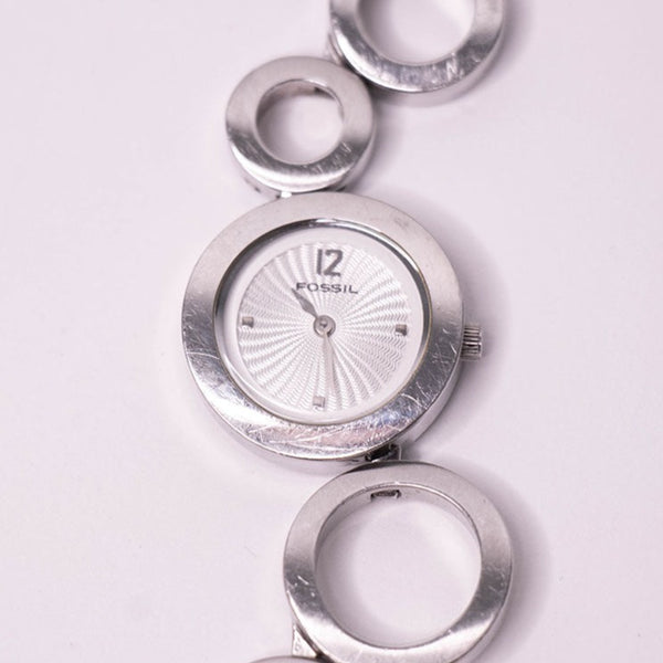Lujoso Fossil Cuarzo reloj Para ella con elegante pulsera Vintage