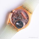 1989 Swatch GP100 Rosehip montre | Collectible des années 80 vintage Swatch Gant