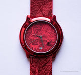 Orologio Adec del drago rosso vintage | 35 mm ADEC di Citizen Orologio al quarzo