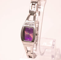 Lila-Dial Fossil Quarz Frauen Uhr Für kleine Handgelenkgrößen Vintage