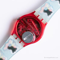 خمر 1991 Swatch GR112 Chicchirichi Watch | 90s ملونة Swatch