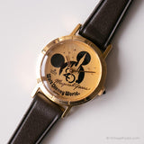 Goldener Walt Disney Welt Uhr von Lorus | Disney Jubiläum Uhr