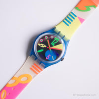 1993 Swatch GN125 CRAZY EIGHT Watch | RARE Swatch Gent Watch