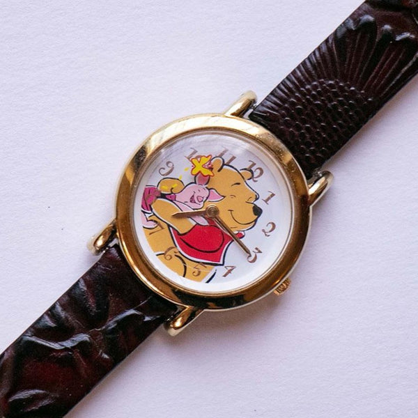 Vintage Piglet & Winnie the Pooh Friendship Disney Watch with Unique Strap