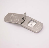 Marc Ecko NYC -Schlüsselbund Uhr | Silberton-Vintage-Designer Uhr