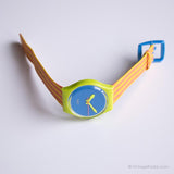 1992 Swatch GJ109 Chaise Longue orologio | Giallo vintage Swatch