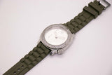 Marc Ecko 45 mm großes silbertonem Armbanduhr | Vintage Designer Uhr