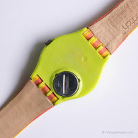 1992 Swatch GJ109 CHAISE LONGUE Watch | Vintage Yellow Swatch