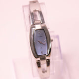 Blaues Rechteck Fossil F2 Uhr für Frauen | Vintage -Kleid Uhr