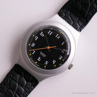 Vintage 1995 Swatch YGS1004 Alfabeto loco reloj | Negro Swatch reloj