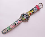 Seltener Jahrgang Mickey Mouse & Minnie Mouse Disney Luxus -Armbanduhr