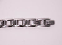 Tone argenté minimaliste Fossil aux femmes montre | Marquée vintage montre