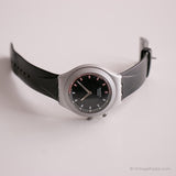 Vintage 2002 Swatch YGS9007 Obscurité montre | Le noir Swatch Ironie grande