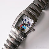 Acero inoxidable vintage Disney reloj | Mickey y Minnie reloj para ella