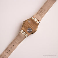 1997 Swatch YLG109 Malako reloj | Tono de oro vintage Swatch Ironía