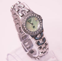 Resistente al agua Relic reloj para mujeres madre de perla dial vintage
