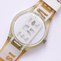 بطاقة بيضاء GK302 عتيقة Swatch مشاهدة | 1999 Swatch ساعات