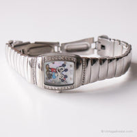 Acero inoxidable vintage Disney reloj | Mickey y Minnie reloj para ella