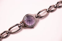 Purple-Dial Fossil F2 Vintage Watch for Women | Vintage Dress Watch