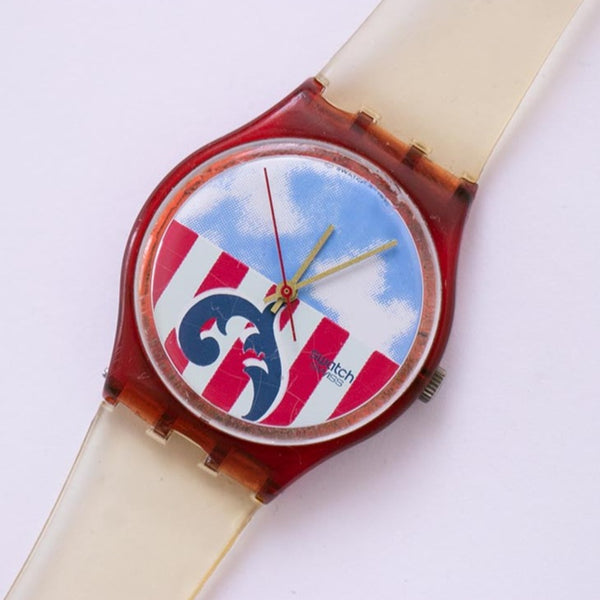 1990 THE BOSS GR109 Swatch watch | 90s Vintage Swatch Watches - Vintage Radar