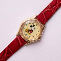 Ancien Lorus Mickey Mouse V515 6080 montre | Seiko Disney Rétro montre