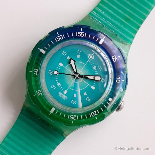 1998 Swatch SDL102 Ice Blink montre Ancien Swatch Scuba montre