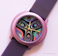 Adec violet vintage montre Pour les femmes | Coloré Citizen Quartz montre