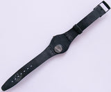 INC. GA103 Minimalist Black Vintage Swatch Watch | Swiss Made Watch