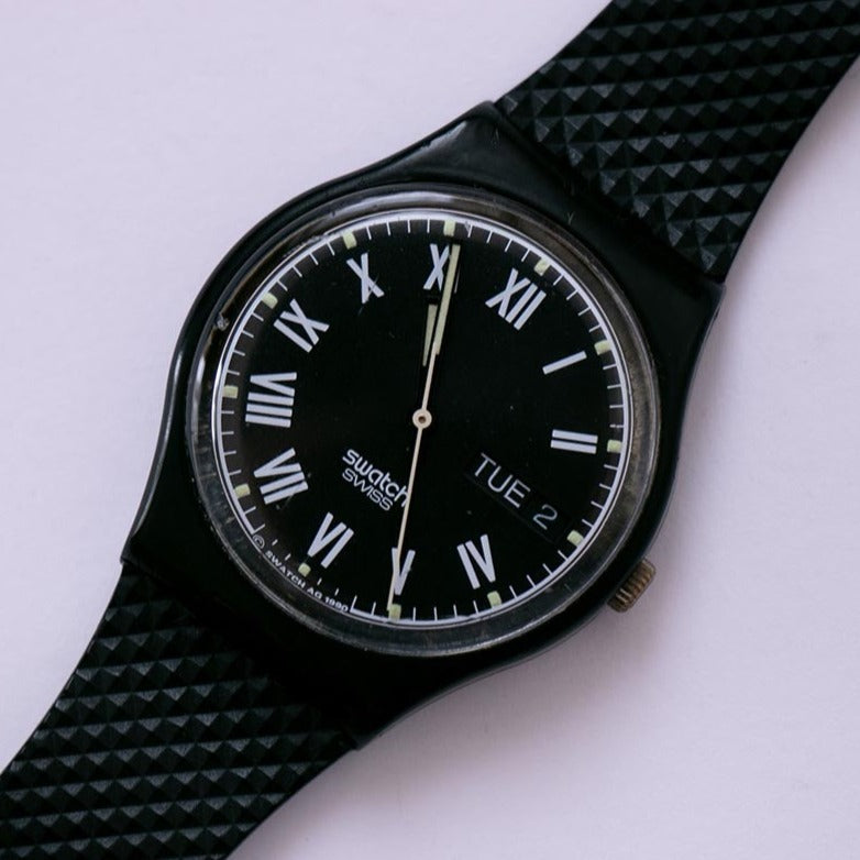 1990 Black Classic Vintage Swatch Watch | NERO GB722 Swatch