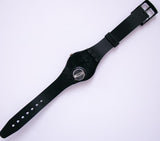 1990 Black Classic Vintage Swatch Uhr  | Nero GB722 Swatch Jahrgang