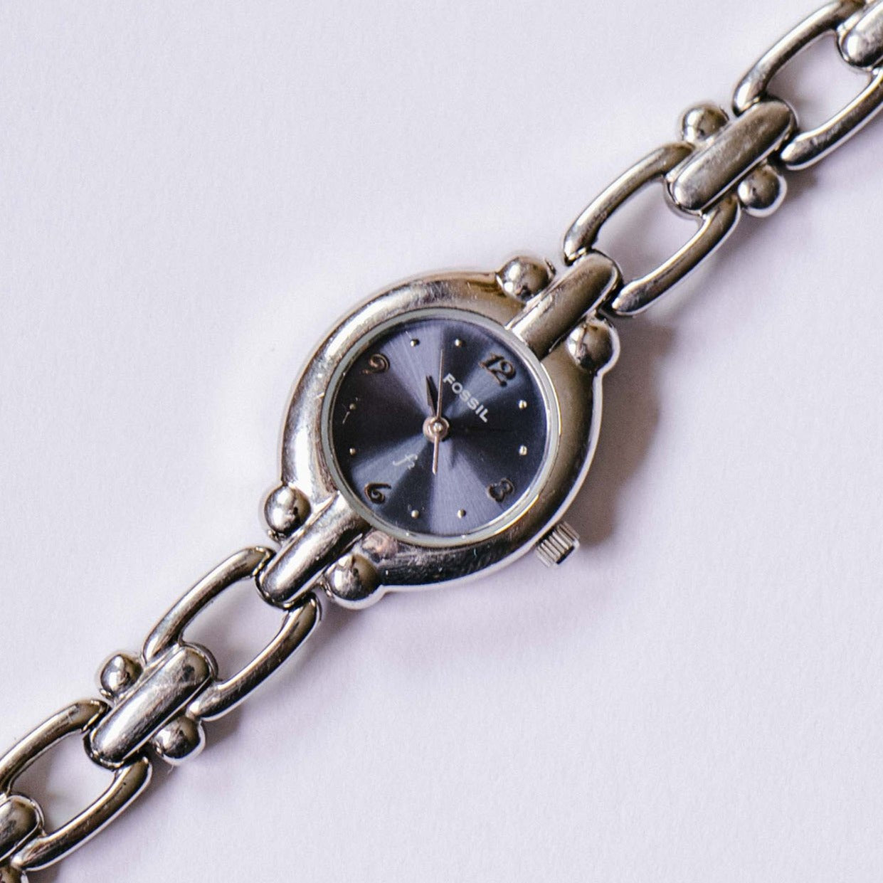 Ladies Fossil Blue Silver Tone Quartz Watch AM-3526 $_57.JPG?set_id=880000500F main image 2