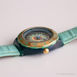 1994 Swatch Sdn109 en vago reloj | Azul vintage Swatch Scuba