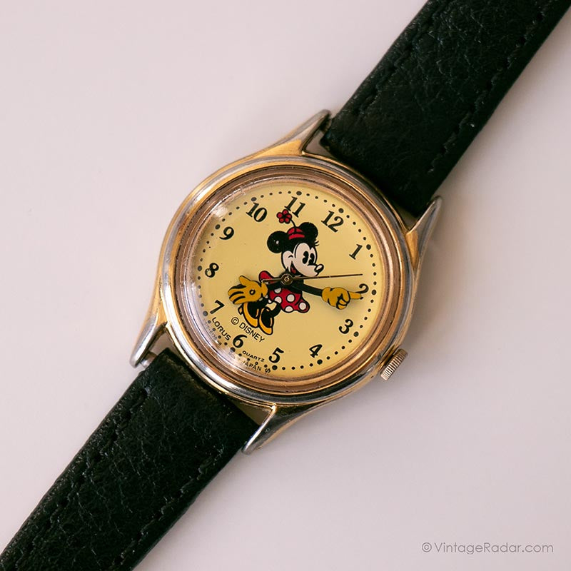Minnie Mouse V515-6080 A1 Lorus Watch | Gold-tone Japan Disney