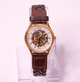 Vintage Relic by Fossil Women's Watch Skelton Dial & Brown Leather Strap