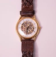 Vintage ▾ Relic di Fossil Domelton Skelton Dial e cinturino in pelle marrone
