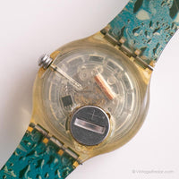 خمر 1995 Swatch SDK123 Waterdrop Watch | أزرق Swatch راقب