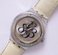 2006 Pearly Gloss YNS107 Swatch Ironía reloj | Reloj de pulsera grande vintage