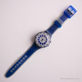 Vintage 1997 Swatch SDN903 Fischauge Uhr | Blau Swatch Scuba