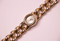 Gold-tone Fossil Women's Watch with Gold Chain Bracelet Vintage