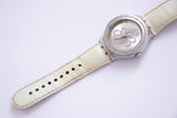 2006 Gloss nacré YNS107 Swatch Ironie montre | Grande montre à bracelet vintage