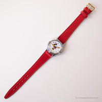 Lorus V515-6080 A1 Disney reloj | Correa roja Minnie Mouse reloj para ella