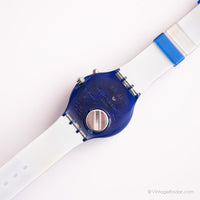 Vintage 1997 Swatch Sdn903 ojo de pescado reloj | Azul Swatch Scuba
