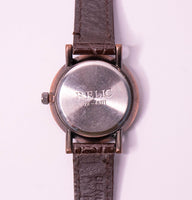 الكلاسيكية خمر Relic بواسطة Fossil ساعة نسائية مع حزام جلدي بني