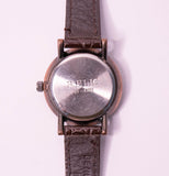 Vintage clásico Relic por Fossil De las mujeres reloj con correa de cuero marrón