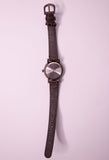 الكلاسيكية خمر Relic بواسطة Fossil ساعة نسائية مع حزام جلدي بني