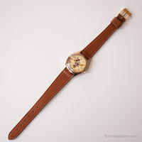 Ton d'or Minnie Mouse Dames montre | Ancien Lorus V515-6080 A1 montre