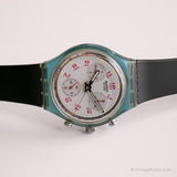 1991 Swatch SCN103 JFK reloj | Antiguo Swatch Chrono reloj