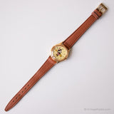 Tono de oro vintage Lorus Disney reloj | Minnie Mouse reloj para damas